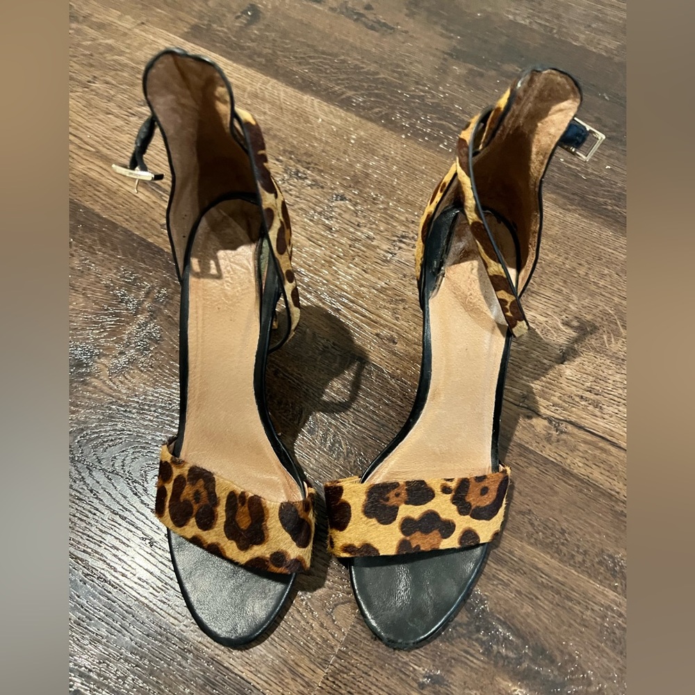 Joie Jaclyn Calf Hair Leopard Heels